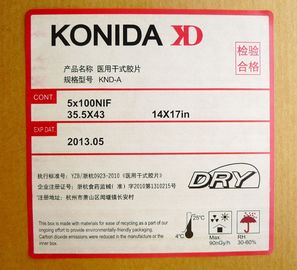 ฟิล์มโปร่งใส X-ray Dry Dry โปร่งใสของ Konida สำหรับเครื่องพิมพ์ AGFA / Fuji